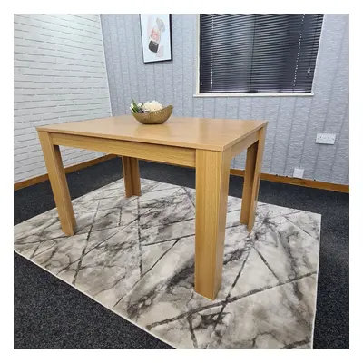 Wooden Rectangle Oak Dining Table (140x80x75cm)