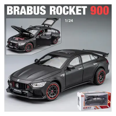 (black, 1:24-size:21.2*8.1*5.8cm) 1/24 Scale Brabus Rocket Diecast Car Model Toy, Pull Back Toy 