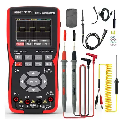 (as the picture, Oscilloscope) Zt702s Digital Oscilloscope Professional Handheld Multimeter Auto