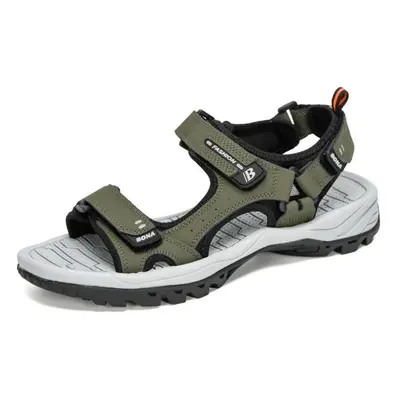 (green, 46) Bona New Classics Style Men Sandals Outdoor Walking Summer Shoes Anti-slippery Beach