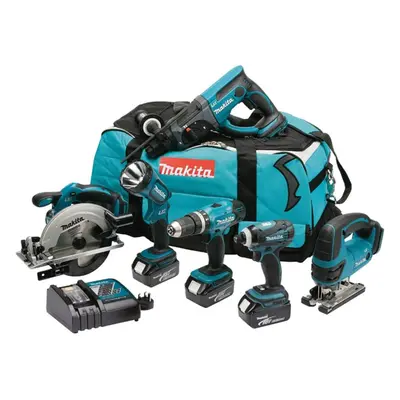 Makita DLX6017 18v Piece LXT Cordless Tool Kit Lithium Ion Li-Ion 3x 3ah Batts