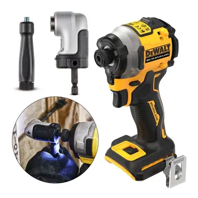 Dewalt DCF850N 18v XR Brushless Compact Impact Driver + Right Angle Drill Attach