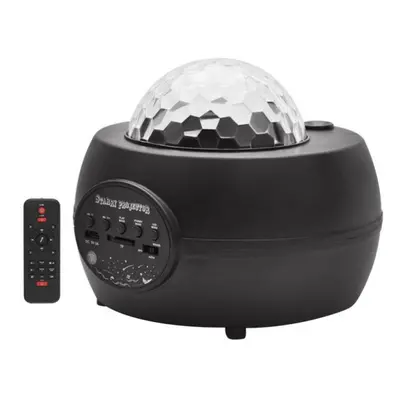 (black) Bluetooth Star Projector Night Light Voice & Remote Control Lighting Modes Built-in Musi