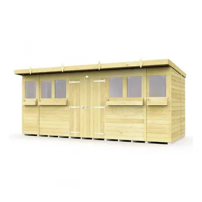 Pent Summer Shed 16ft x 5ft Fast & Free Nationwide Delivery