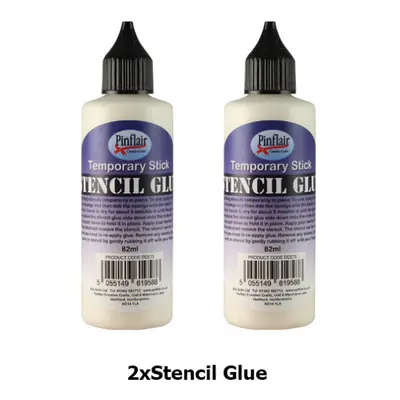 Pinflair - Stencil Glue - Temporary Stick - Double Pack - x 82ml