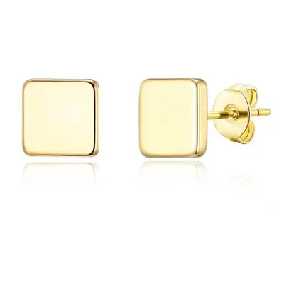 Philip Jones Gold Plated Square Stud Earrings