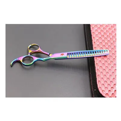 (multicolour) Multicolor Professional Pet Dog Scissors Stainless Steel Thinning Cutting Shears C