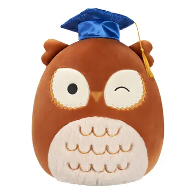 Squishmallows Original 12-Inch Arella Brown Owl with Graduation Cap - Official Jazwares Plush