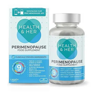 Health & Her Perimenopause Food Supplement Capsules | Capsules | Month Supply