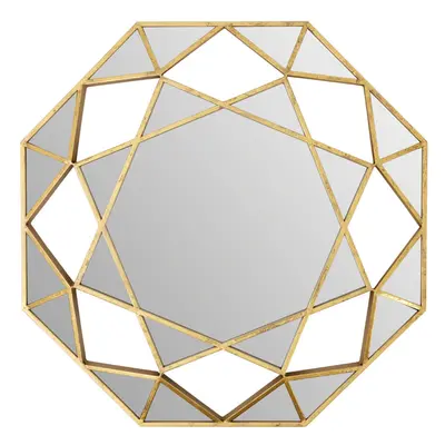 Premier Housewares Marcia Gold Octagonal Wall Mirror