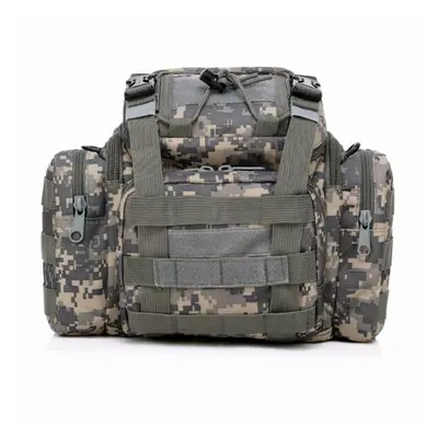 (Camouflage Blue, Shoulder) Outdoor Military Army Tactical Shoulder Bags Trekking Sports Travel 