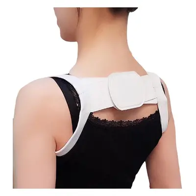 (White L) Posture Orthotics Body Anti-Humpback Corrector Breathable Back Belt for Adult Unisex