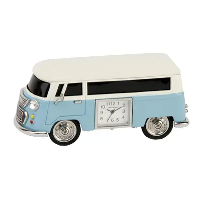 Wm.Widdop Miniature Clock Camper Van Blue