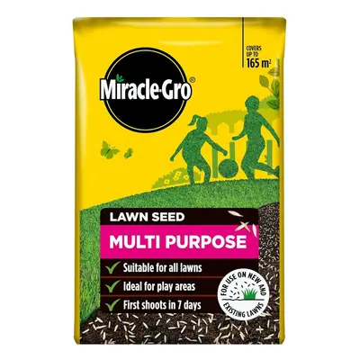 Miracle Gro Multi Purpose Lawn Seed 165m2 Ryegrass Fine Grass Seed 5kg