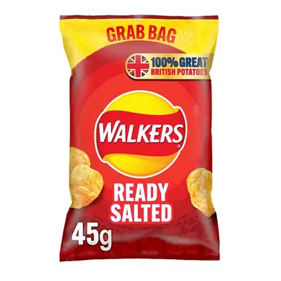 Walkers Ready Salted Crisps 45g (Case of 32)