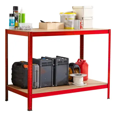 Neo Red Metal Garage Workbench