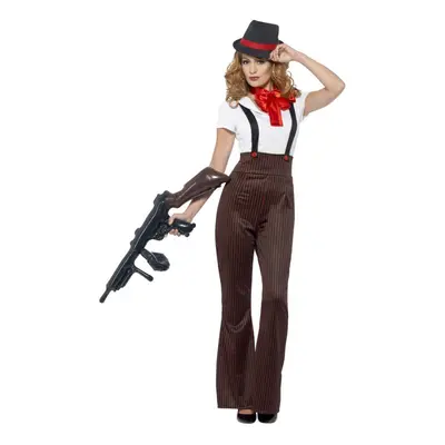 Smiffys Womens/Ladies Glam Gangster Costume Set