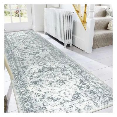 (80 x cm, Grey) Hallway carpet 80x204cm hallway carpet non-slip grey long hallway carpet washabl