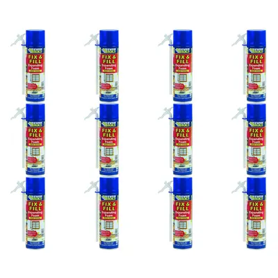 Everbuild Fix and Fill Quick Setting Expanding Foam, ml EVFF5 (Pack of 12)