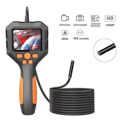 (as the picture, 5M) 8mm Borescope 2.8 Inch Ips Screen Hand-held Endoscope All-in-one Machine Le