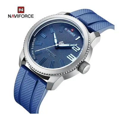 (Blue, 255mm) Naviforce Watch For Men Original Waterproof Japan Movement Wristwatches NF9202T