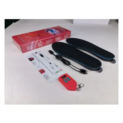 (black, EUR 43-46) 2000mah Rechargeable Electric Heating Insoles With Remote Control Winter Warm