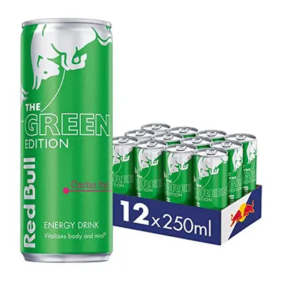 Red Bull Energy Drink Green Edition Cactus Fruits ml x12