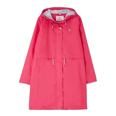 (14, Raspberry) LightHouse Women's Pippa Coat - Ladies 3/4 length Waterproof Spring Summer Outdo