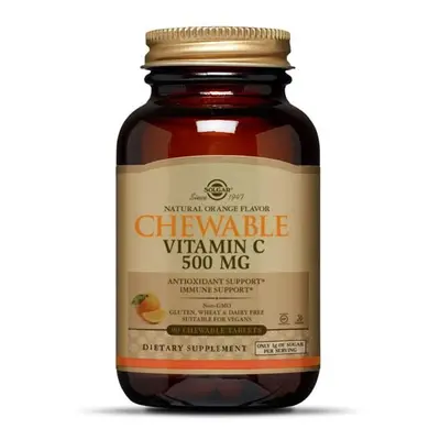 Solgar Vitamin C mg Chewable Tablets, Cran Raspberry Flavor Count Antioxidant & Immune Support S