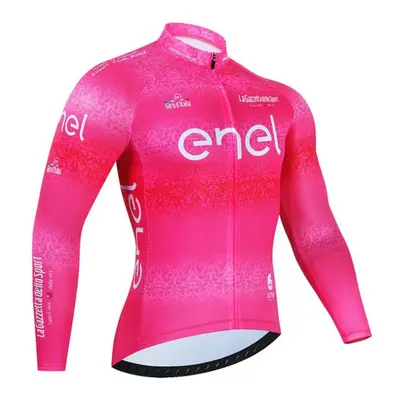 (ivory, XXL) Tour Of Italy Cycling Jersey Set Premium Anti-uv Long Sleeve Downhill Cycling Suit 