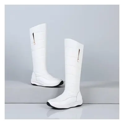 (white, 37) Q/women&apos;s Flat Bottomed Snow Boots Are A Must-have In Winter For Comfort And Wa