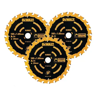 3 x Dewalt DT10624 Circular Saw Blades x x 24T Extreme Framing DCS391