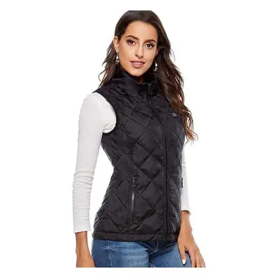 (black, L) Women Warm Heated Vest,lightweight Waterproof Comfortable And Durable Heated Vest Jac