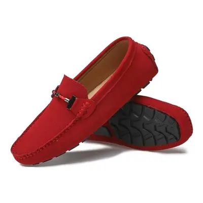 (as the picture, EU: 43) Men's Moccasins Horse Bit Loafer Driving Gommino Comfort Flats Casual S