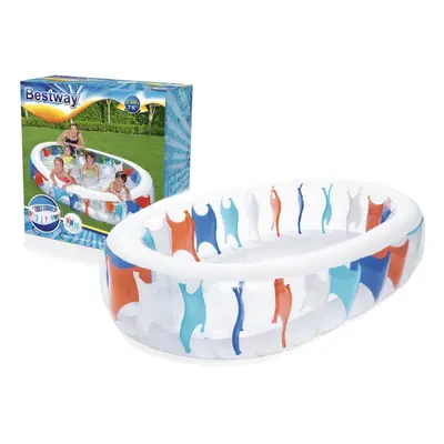 Large Inflatable Pool 229x152x51cm for Family Fun