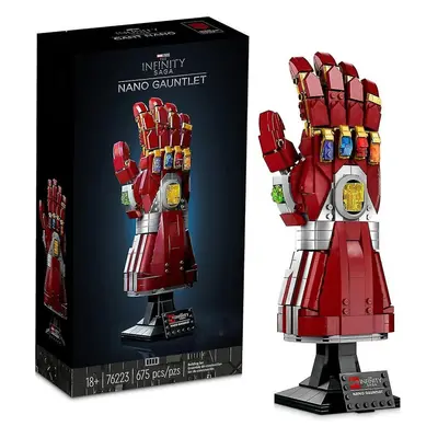 (No lights Model, Iron Man) Infinity Gauntlet Set Collectible Thanos Glove With Infinity Stones,