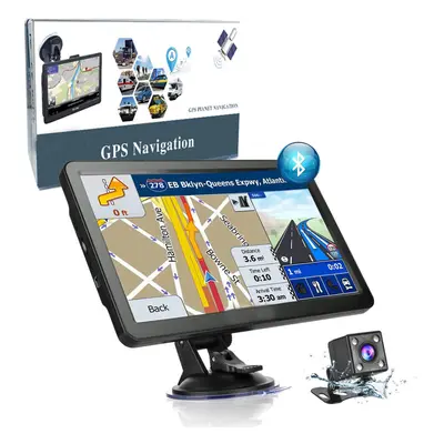 (Including reversing camera) Sat Nav, Inch Bluetooth GPS Navigation Pre-Installed UK & EU Maps C