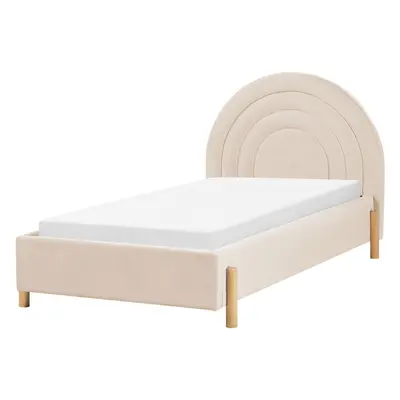 Velvet EU Single Size Bed Beige ANET