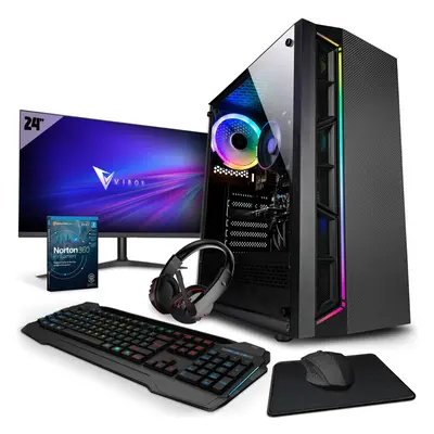 ( I-36 | AMD Ryzen 3200G | Vega | 16GB RAM | 500GB NVMe M.2 | Win | WiFi | 24" Monitor Bundle ) 