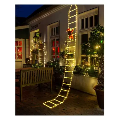 9.9Ft Christmas Ladder Lights With Santa Claus - LED Christmas Lights, Modes, Timer Memory Funct