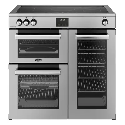 Belling Cookcentre 90Ei 90cm Electric Range Cooker with Induction Hob â Stainless Steel, Spaci