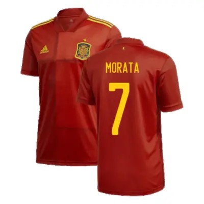 (XXL) Spain Home Adidas Football Shirt (MORATA 7)