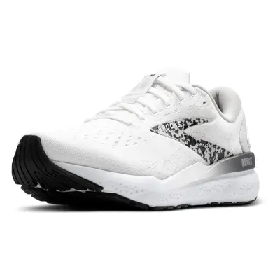 Brooks Womens Ghost Neutral Running Shoe - White/Oyster/Lava - Medium