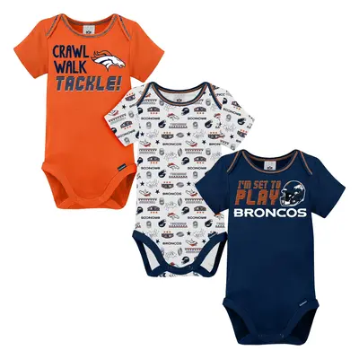 Gerber Unisex Baby Baby Boys NFL Pack Short Sleeve Onesie Bodysuit Team Color Months