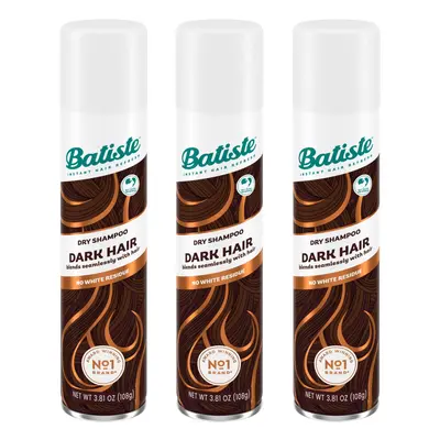 Batiste Dark Dry Shampoo, Waterless shampoo, 3.81oz pack