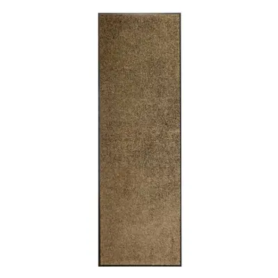 vidaXL Doormat Washable Brown Home Garden Barrier Entrance Rug for Front Door