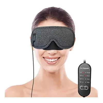 DR.PREPARE Heated Eye Mask, Electric USB Cotton Eye Compress Heating Pad with Smart Temperature 