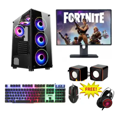 Fast Gaming PC Intel i5 16GB RAM, TB HDD, 128GB SSD + monitor + Accessories SALE