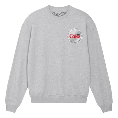 (M, Heather Grey) Coca-Cola Unisex Adult Diet Coke Sweatshirt