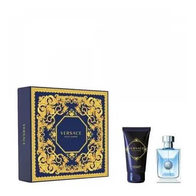 Versace Pour Homme Pcs Set: Oz Eau De Toilette Spray +1.7 Hair & Body Shampoo (Hard)